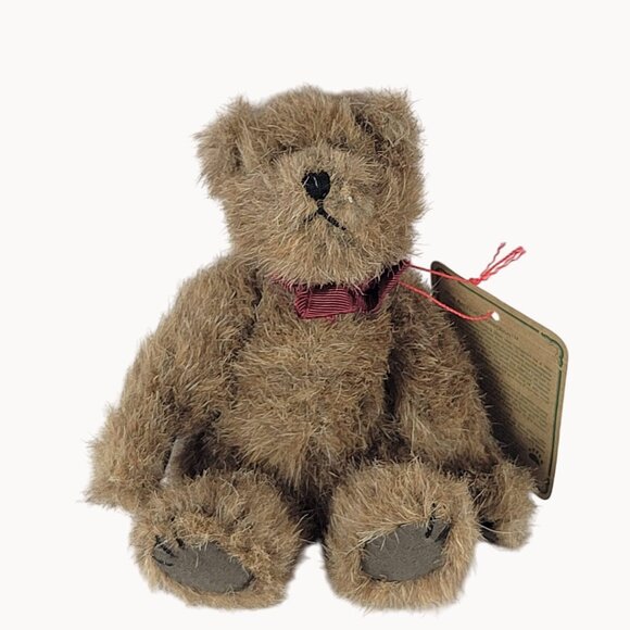Vintage 1990-93 Boyd's Bears "Cecil" Fluffy Toy Plush Teddy Bear w/ Tags - Picture 1 of 7